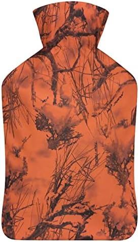 Narandžasta Camo stabla flaša za toplu vodu slatka gumena vreća za toplu vodu sa poklopcem za ublažavanje bolova Toplotna terapija