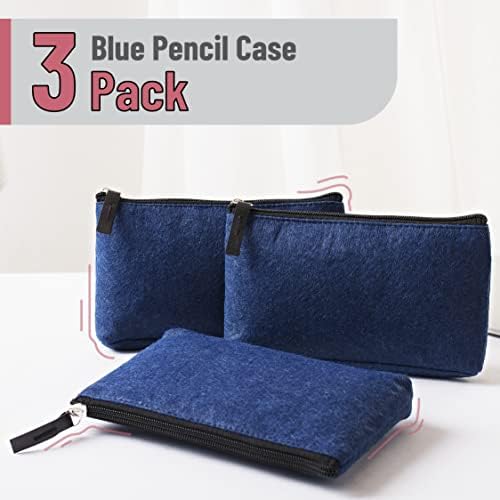 Mr. Pen-olovka, 3 pakovanje, plava, olovka, olovka, olovka, osjetila olovka za olovku, torba za olovke, olovka, futrola za olovke,