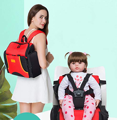 Prijenosni ruksak blagovaonica, stolica za bebe, prijenosna mama torba za blagovaonicu za blagovaonicu torba kolica, veliki kapacitet