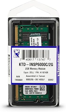 Kingston 2 GB DDR2 SDRAM memorijski modul 2 GB 800MHz DDR2800 / PC26400 DDR2 SDRAM KTD-INSP6000C / 2G