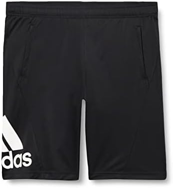 Adidas Boys Kids Hotsas opremanje pletena kratka obuka koja radi novo crno / bijelo