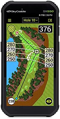 SkyCaddie Sx550 ručni Golf GPS Poklon kutija Bundle | uključuje PlayBetter prijenosni punjač, Auto/zid adapteri, & zaštitni Hard Case