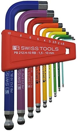 Pb Swiss Alati PB 212H-10 RB Ballend hex set rainbow