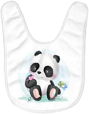 Panda Baby Bibs - Crtani film za hranjenje beba - prilično klizač za jelo