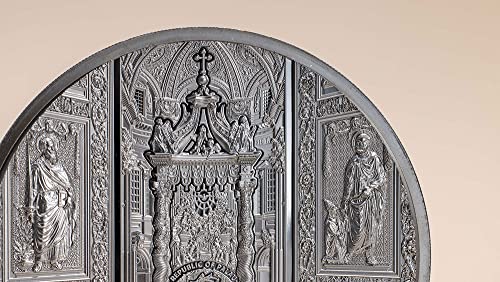2022 de Tiffany Art Powercoin San Pietro u Vatikanu 5 oz Srebrna kovanica 25 $ Palau 2022 Dokaz