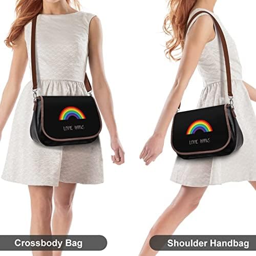 Pride Love pobjeđuje ženska Crossbody torba PU kožna torba za poruke torbica za torbicu za putnu kancelariju