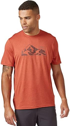 RAB muške Mantle Mountain Tee brzo sušenje kratkih rukava T-Shirt za planinarenje, penjanje, & Casual upotrebu