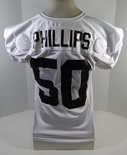 2015 Cleveland Browns Jacob Phillips 50 Igra Polovni dres bijele prakse 46 99 - Neintred NFL igra rabljeni dresovi