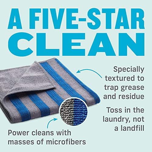 Raspon e-tkanina i krpa za čišćenje štednjaka, premium krpa za čišćenje mikrovlakana za višekratnu upotrebu, idealna pećnica i staklena