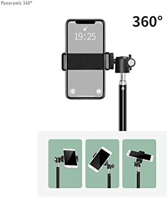 82-inčni stalak za stativ za telefon Selfie Stick Aluminijumska legura sa prenosivim postoljem za mobilni telefon fotografija / Vlog