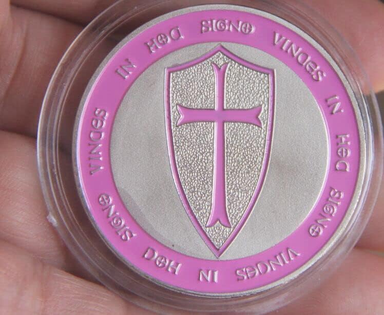Njemački vitez Cross Holy Shield Komemorativni novčići Sollier Gold Coin Crna Lucky Coin Poklon za zagradnje Kolekcionarstvo Kućni