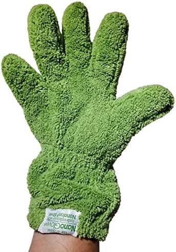 Nano rukavice - zelena kućna kuhinja Ručna rukavica | Zamjenjuje papirnate ručnike za brisanje mikrofibrane i perje zadubljenje |