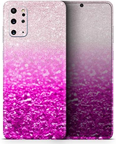 Dizajn Skinz Hot Pink & Silver Glimmer Fade Zaštitni vinilni naljepnica Zamotavanje kože Kompatibilan je sa Samsung Galaxy S20