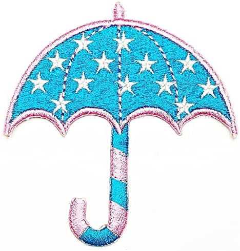 Kleenplus 3kom. Plavi kišobran slatka sunce UV Kiša crtani filmovi deca deca vezeni gvožđe na šiju na značku za farmerke jakne šeširi