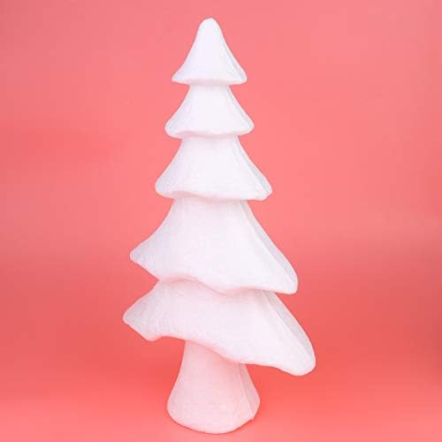 Polistirene pjene kuglice 1pc pjena konuse božićno drvsko obrtni pjena konus bijeli model stabla za DIY božićno stablo stolom Center