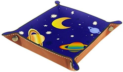Lyetny Planet Moon Patlake kutija za skladištenje slatkiša Sundries Tray Desktop Organizator za pohranu Pogodno za putovanja, 16x16cm