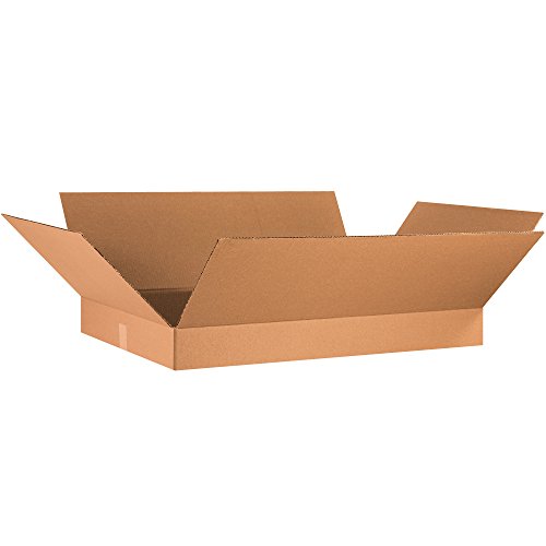 Kutije brze 36x24x4 ravne valovite kutije, ravne, 36L x 24W x 4H, pakovanje od 10 komada | dostava, Pakovanje, selidba, kutija za
