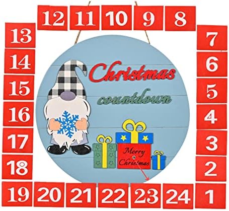 Garland Mantle Kuke Božić Odbrojavanje Kalendar Dolazi Sa 24 Zamjenjivi Brojevi Jednostavan Za Instalaciju/Spreman Za Predstojeći