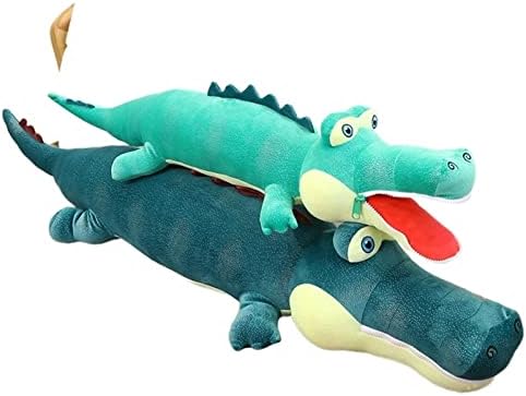 Lutke za pliša Miquanggo Simulacijske krokove plišane igračke zelene krokodile Play magarac Boja: B, Veličina: 80cm