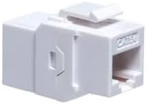 CAT5E RJ45 žensko za žensko UTP Keystone Inline Coupler - bijela