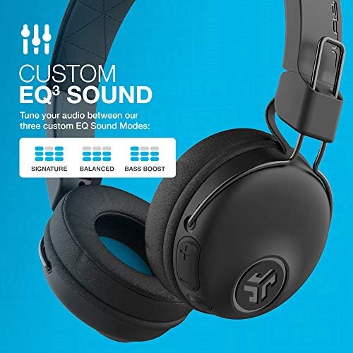 JLAB STUDIO BLUETOOTH bežične slušalice na ušima | 30+ sat Bluetooth 5 Vrijeme za reprodukciju | EQ3 zvuk | Ultra plišane jastuke