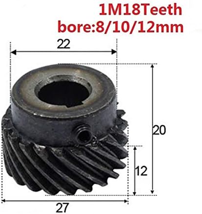 XMEIFE njegov industrijski zupčanik spiralni zupčanik 1modul 18 zubaca unutrašnja rupa 8mm 10mm 12mm precizni zupčanik od ugljeničnog