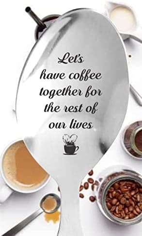 Idemo zajedno kafu | Ugravirana čajna kašika za kafu | Parovi supruga supruga djevojka dečko rođendanski pokloni | Romantični valentini