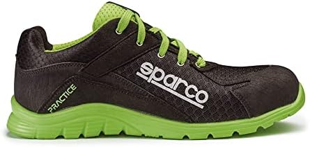 Vježba Sparco S1P, Unisex Sparco lagana sigurnosna cipela S1P Keke Crna / Zelena EU Veličina 46