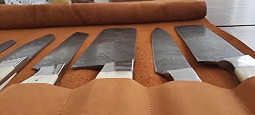 chef nož torba / Travel-Friendly Chef nož wrap Bag / prave kože nož Roll | čuvanje torba ručke Carry Case kuhinja / putna torba noževi