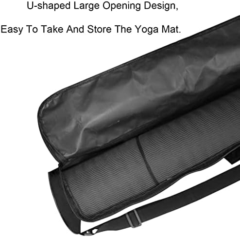 Yin Yang Trans Yoga Mat torbe sa punim patentnim zatvaračem Yoga torba za nošenje za žene i muškarce, nosač prostirke za vježbu s podesivim remenom