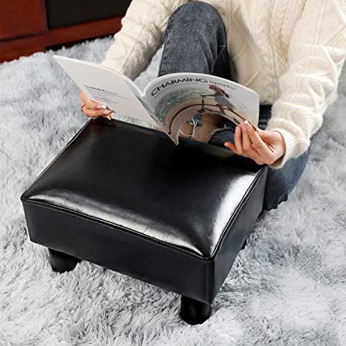 SCRIPTRACT 16 mala stolica za noge PU kožni Otomanski oslonac za noge Moderan Kućni dnevni boravak spavaća soba pravougaona stolica