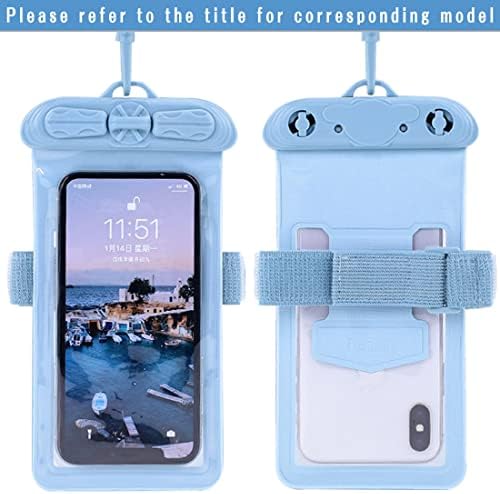 Vaxson futrola za telefon, kompatibilna sa vodootpornom vrećicom Sharp Rouvo V suha torba [ne folija za zaštitu ekrana ] plava