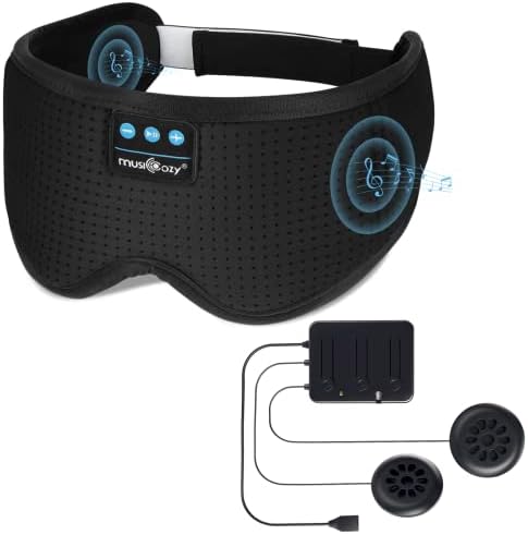 Musiczy bijeli zvučni slušalica za spavanje Bluetooth modul, Bluetooth modul Sleep Maska 3D bežične glazbe za spavanje slušalice za