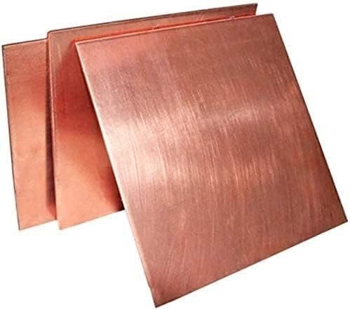 Sogudio Mesingana ploča metalna bakrena folija bakar lim ljubičasta bakrena ploča debela 2,0 mm 6 različitih veličina bakrena ploča