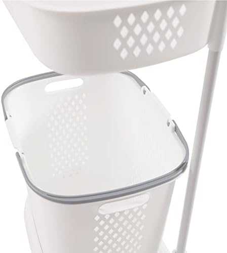 3-slojna korpa za veš kupatilo višeslojna korpa za odlaganje odeće kućno kupatilo jednostavna polica za odlaganje Samostojeća odeća