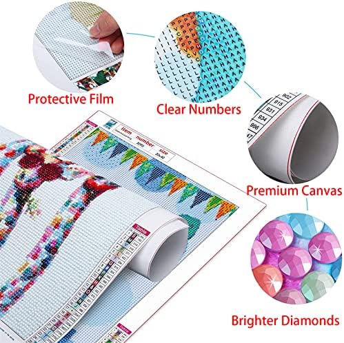 Dijamantni setovi za odrasle, Fall Diamond Art Kids početnik DIY 5D boja po brojevima, velikim punim bušilicama Dijamantna točkica