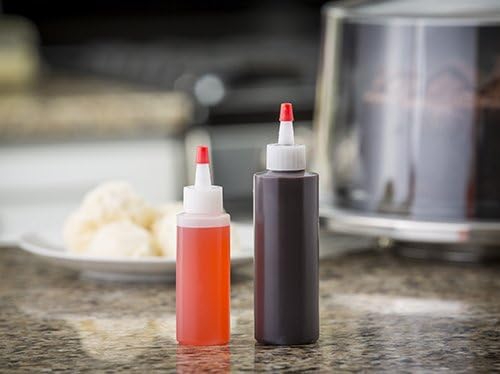 Tablecraft Chef's Squeeze Bottle Set, Red