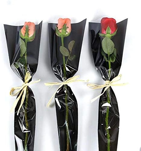 PRECUMELO Clear torba za pakovanje jedne ruže papir za umotavanje cvijeća za bukete cvjećar
