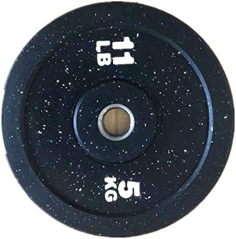 Barbell Standardni središnji otvor 2 inča Težina ploča, Crna guma za žito, singl