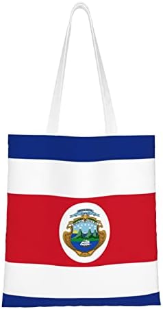 Ewmar Costa Rica zastava platnene torbe za kupovinu, udobnu i laganu, pogodnu za kupovinu izleta, veličine /