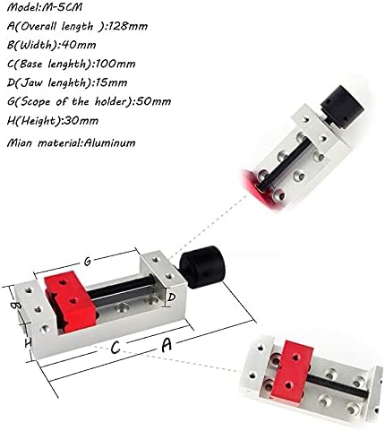 KXDFDC stezaljke za gravirajuću mašinu CNC 1409 Ploča za pričvršćivanje na rasporedu učvršćenja drva za rezbarenje male vise diy gravirajuće