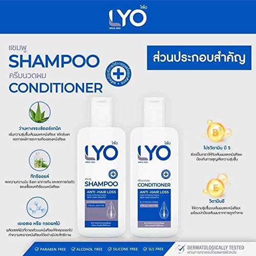 DHL EXPRESS Anti HAIR LOSS REDUCE HAIR FALL THIN HAIR REGROW LYO hair TONIC + šampon + regenerator hair GROWTH [Get Free paradajz
