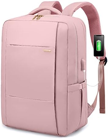 LOVEVOOK ruksak za Laptop za žene, 15.6 inčni vodootporni putni ruksak, Pametni radni ruksak ležerni dnevni ruksak sa USB priključkom