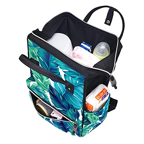 Vodene boje zelene cvjetne pelene tote torbe mammy ruksak veliki kapacitet pelena torba za staračku torbu za njegu beba