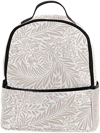 VBFOFBV putni ruksak, backpack laptop za žene muškarci, modni ruksak, vintage svijetlo smeđe cvjetne lišće