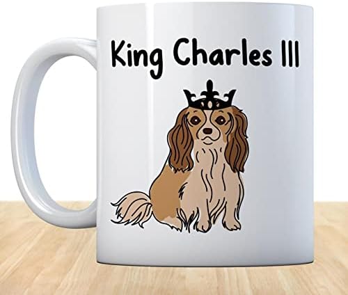 Besokuse King Charles III Šol, 11oz Njegovo veličanstvo kralj Charles III Kup za kafu, keramički čestitam Kup za kafu i čaj, suvenir
