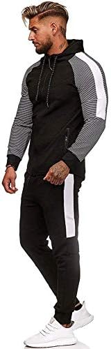 Muška odjeća za 2 komada trenerke za trenerke sa patentnim zatvaračima Sport Jogging Hlače setovi Ležerni atletski odijelo dugačkoj