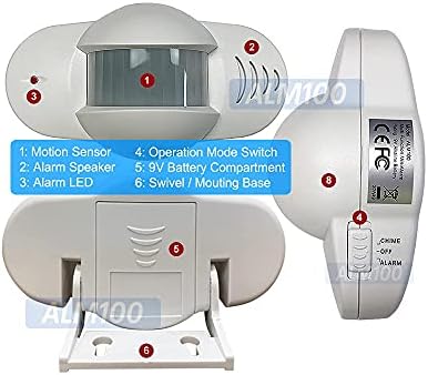 Mini alarmni sistem pokreta sa sirenom od 90 dB