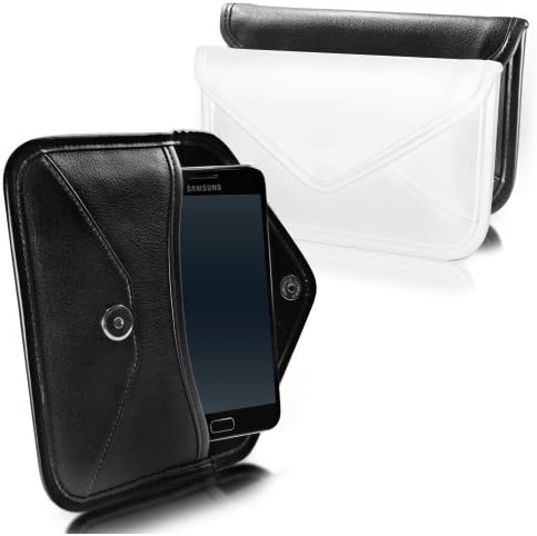 Boxwave Case kompatibilan sa HTC Wildfire E1 - Elite kožna messenger torbica, sintetički kožni poklopac za kovertu za kovertu za HTC