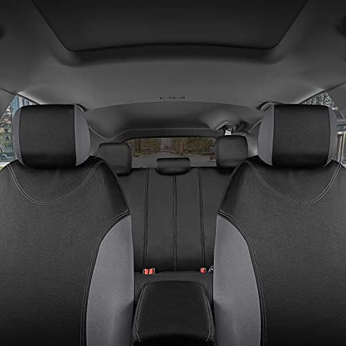 BDK UltraSleek sive poklopce sjedala za automobile, dvotonski prednje prekrivače prednjeg sjedala sa odgovarajućim poklopcem sjedala,